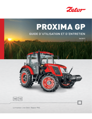 Zetor PROXIMA GP 2017 Manuel utilisateur | Fixfr