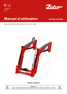 Zetor ZETORSYSTEM ZL Manuel utilisateur