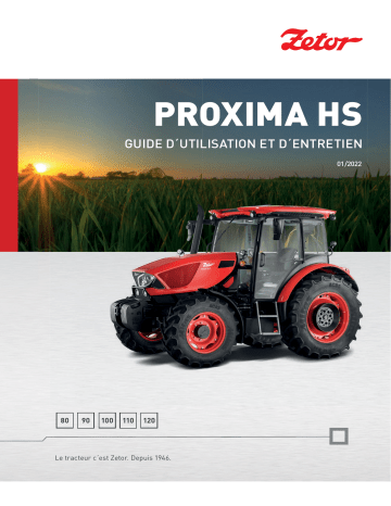 Zetor PROXIMA HS T2 2019 Manuel utilisateur | Fixfr