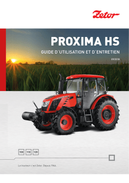 Zetor PROXIMA HS 2018 Manuel utilisateur