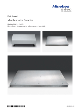 Minebea Intec Combics CAAPP.., CAAPS.. Plates-formes Manuel du propriétaire