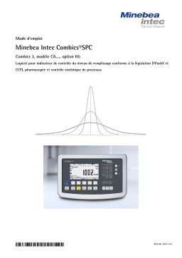 Minebea Intec Combics® SPC Combics 3, modèle CA...., option H5 Manuel du propriétaire