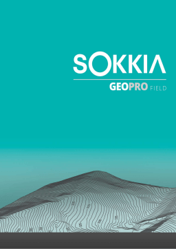 Sokkia GeoPro Field Manuel utilisateur