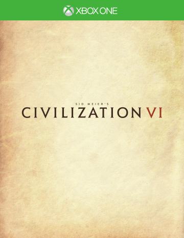 2K Civilization VI Manuel du propriétaire | Fixfr