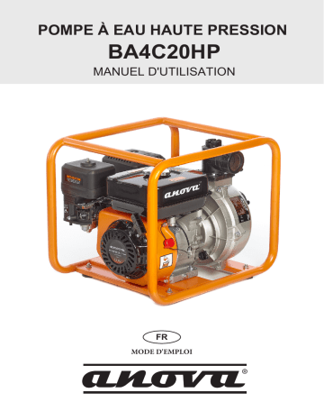 Anova BA4C20HP MOTORPUMP 4T Manuel du propriétaire | Fixfr