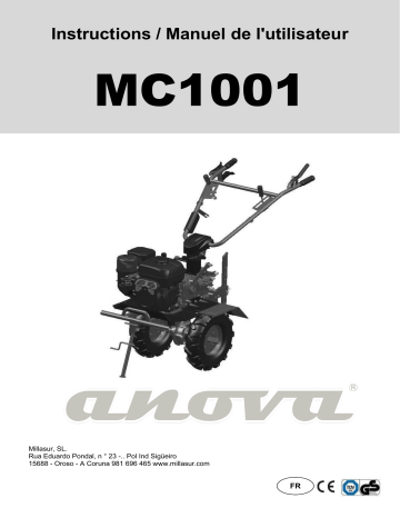 Anova MC1001 MOTOAZADA 7 C.V Manuel du propriétaire | Fixfr