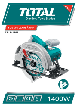 Total TS1141856 CIRCULAR SAW 1400W Manuel du propriétaire