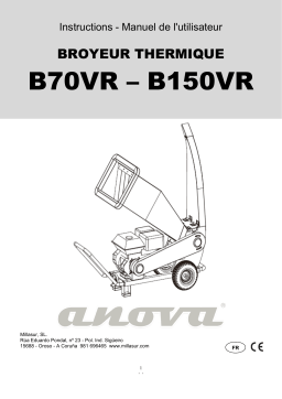 Anova BIO70VR BIO SHREDDER 2.4" ELECTRIC START Manuel du propriétaire