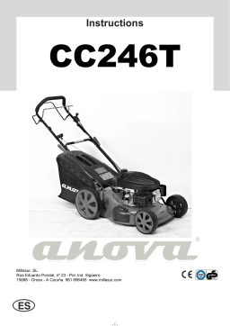 Anova CC246T LAWN MOWER SELF-PROPELLED 4HP Manuel du propriétaire