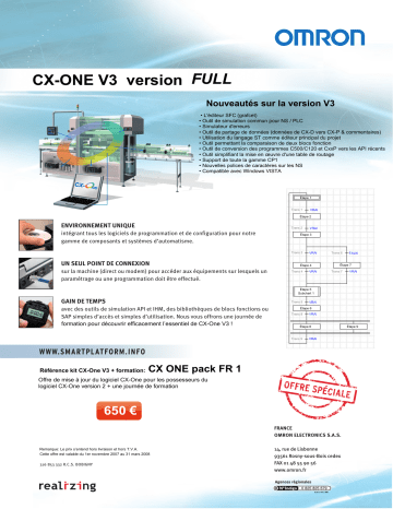 Omron CX-one Manuel du propriétaire | Fixfr
