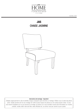 AveSix JAS-HL713 Jasmine Accent Chair Mode d'emploi