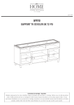 OSP Designs STT72 Statler TV Stand 72&quot; Mode d'emploi