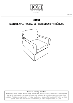 AveSix HNA51-S67 Halona Upholstered Armchair Mode d'emploi