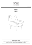 AveSix RHD51-M21 Rhodes Accent Chair Mode d'emploi