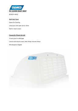 Camco 8616021 RV Roof Vent Cover Manuel du propriétaire