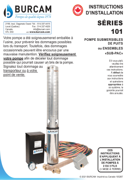 BUR-CAM 9095928 3/4 HP Deep Well Pump Manuel du propriétaire