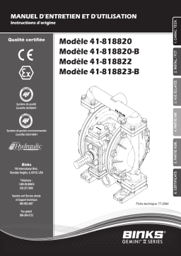 Carlisle Gemini II Pump Manuel utilisateur