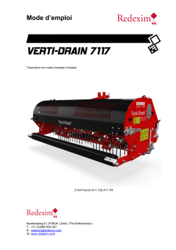 Redexim Verti-Drain® 7117 Manuel du propriétaire