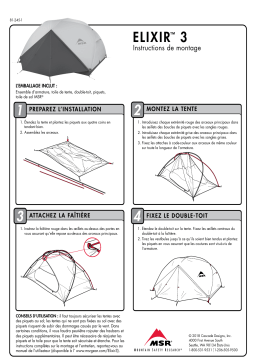 MSR Elixir™ 3 Backpacking Tent Mode d'emploi