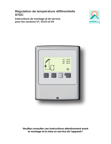 Sorel STDC TDC Solar Controller Manuel du propriétaire | Fixfr