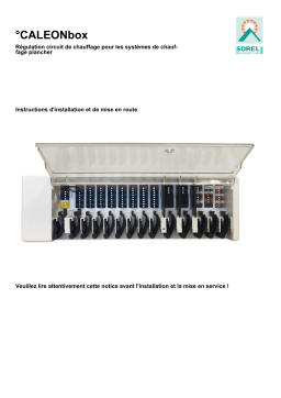 Sorel °CALEONbox Manuel du propriétaire