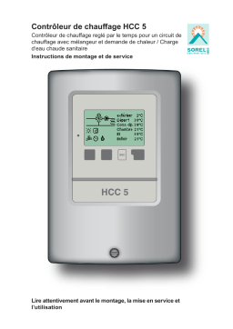 Sorel HCC5 HCC Heating Controller Manuel du propriétaire