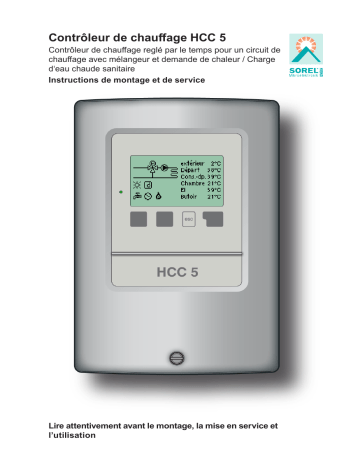 Sorel HCC5 HCC Heating Controller Manuel du propriétaire | Fixfr