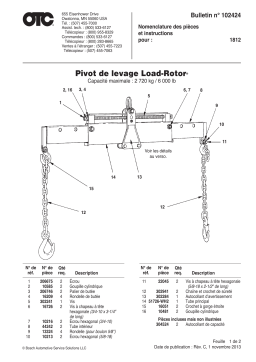 OTC 1812 Load Leveler Mode d'emploi