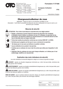 OTC 5752 Wheel Loader & Tipper Mode d'emploi