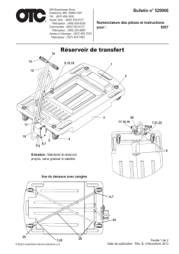 OTC 5097 Low Profile Transfer Tanker Mode d'emploi