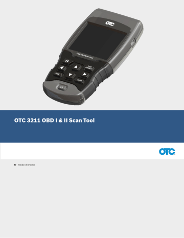 OTC 3211 OBD I & II scan tool Manuel utilisateur | Fixfr