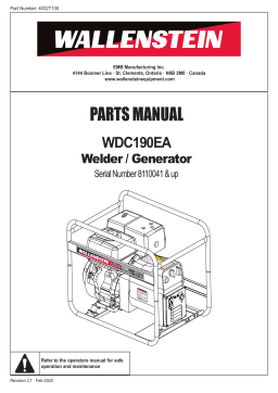 Wallenstein WDC190EA Welder/ Generator Manuel utilisateur