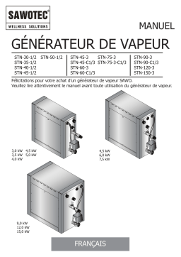 Sentiotec Steam generator STN Manuel utilisateur