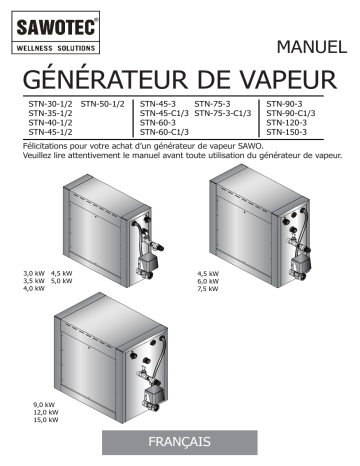 Sentiotec Steam generator STN Manuel utilisateur | Fixfr