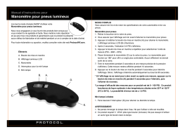 Protocol 7389-2C Light Up Tire Pressure Gauge Manuel utilisateur