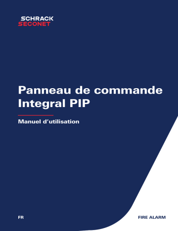 Schrack Seconet Integral PIP Indication Panel Manuel utilisateur | Fixfr