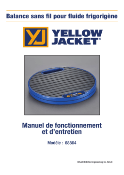 Yellow Jacket Wireless Refrigerant Charging Scale Manuel utilisateur