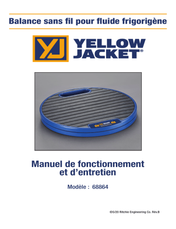 Yellow Jacket Wireless Refrigerant Charging Scale Manuel utilisateur | Fixfr