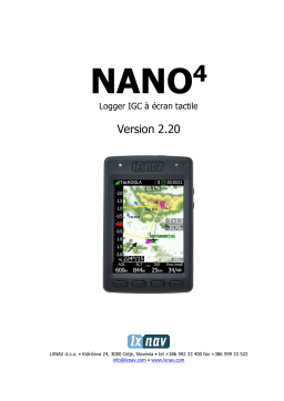 LXNAV Nano⁴ Manuel utilisateur