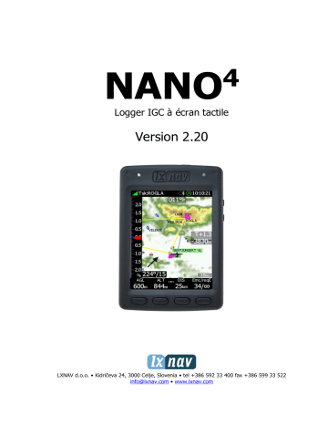LXNAV Nano⁴ Manuel utilisateur | Fixfr