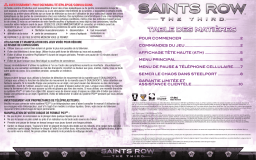 Deep Silver Saints Row: The Third Manuel du propriétaire