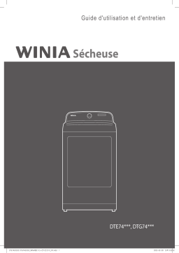 Winia 7.4 cu. ft. Gas Dryer Manuel utilisateur