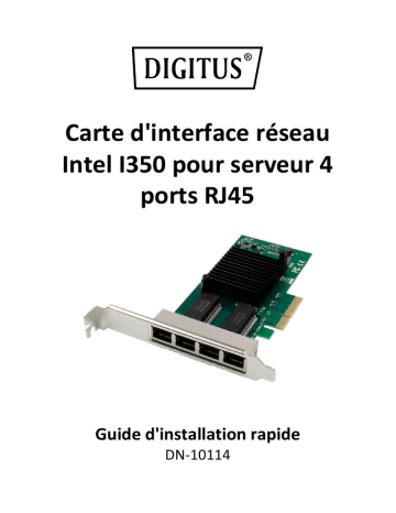 Digitus DN-10114 Guide de démarrage rapide | Fixfr