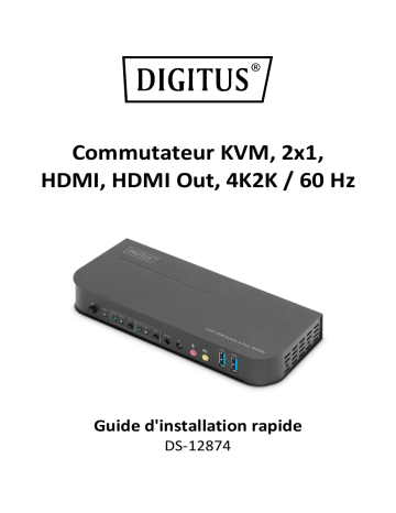 Digitus DS-12874 Guide de démarrage rapide | Fixfr