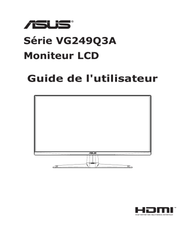 Asus TUF Gaming VG249Q3A Monitor Mode d'emploi | Fixfr