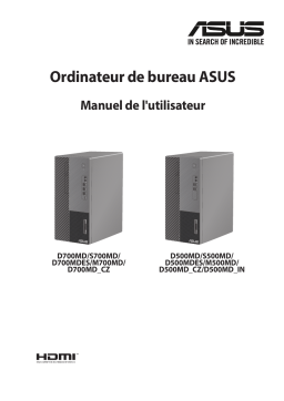 Asus D700MD Tower PC Manuel utilisateur