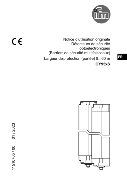 IFM OY951S safety light grid Mode d'emploi