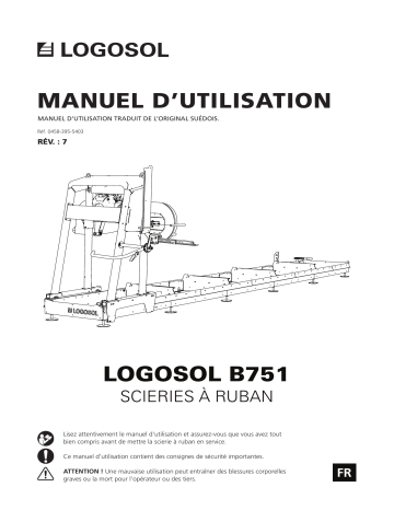 Logosol B751 Manuel utilisateur | Fixfr