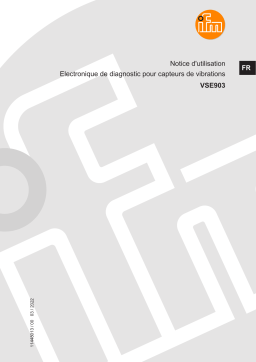 IFM VSE903 Diagnostic electronics for vibration sensor Mode d'emploi