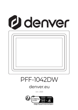 Denver PFF-1042DW 10.1” digital Wi-Fi photoframe Manuel utilisateur